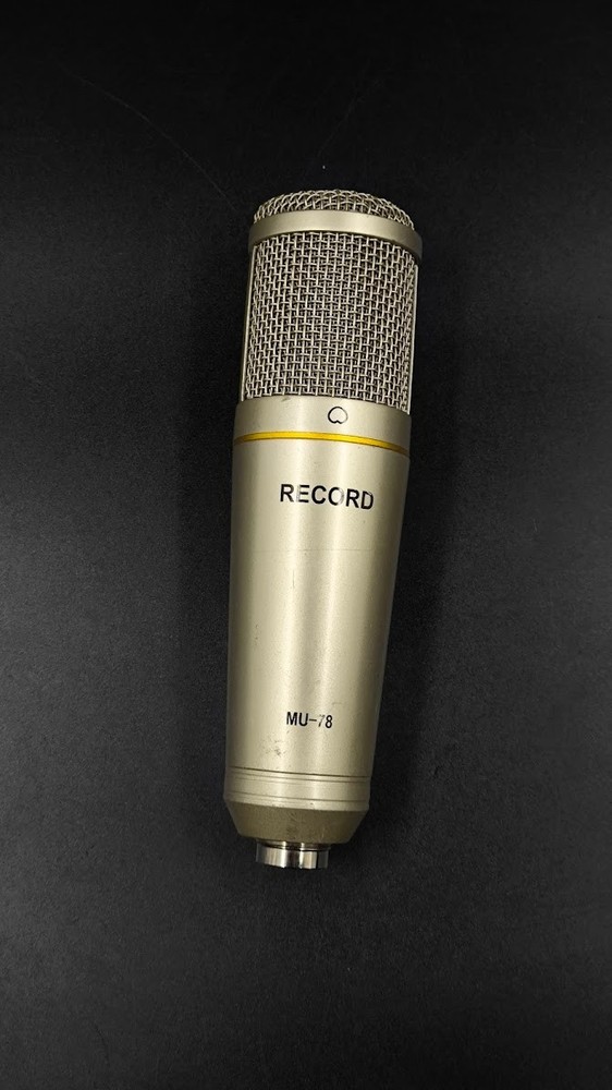 Record MU-78 Microphone Used Working Gold