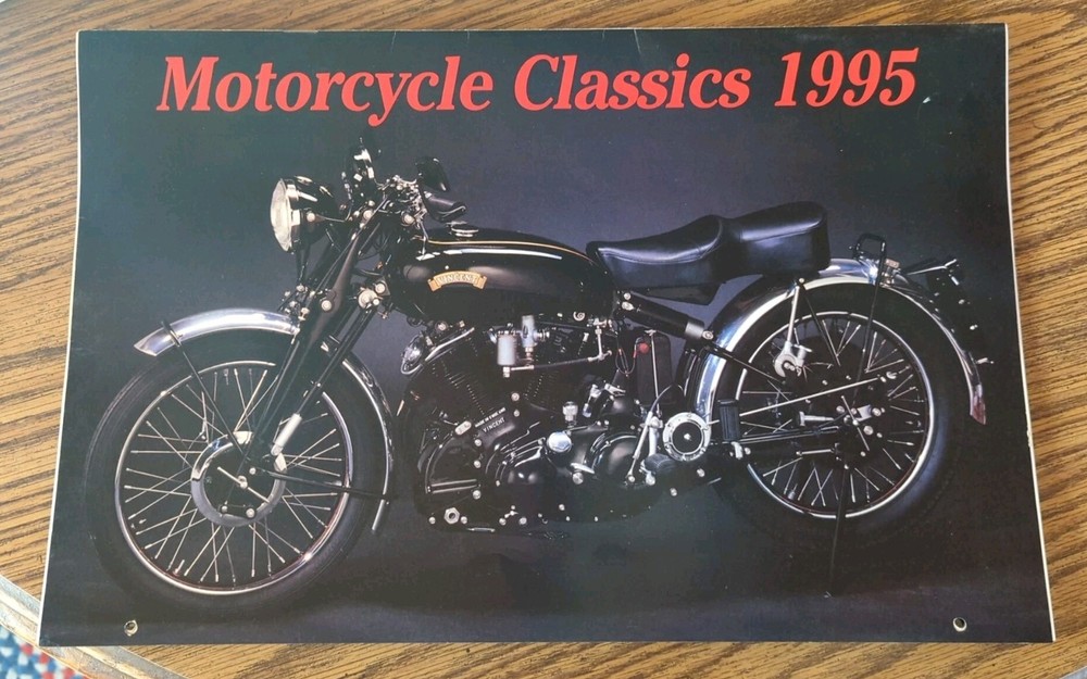 Vintage Motorcycle 1995 Classics Calendar