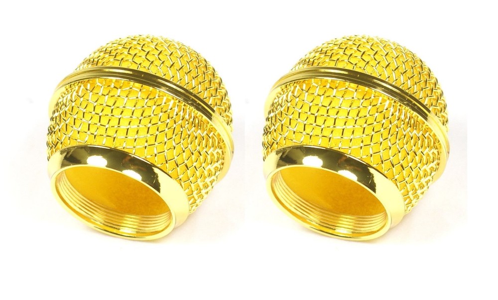 Replacement Microphone Grille Golden For Shure SM58 BETA 58 Handheld Transmitter