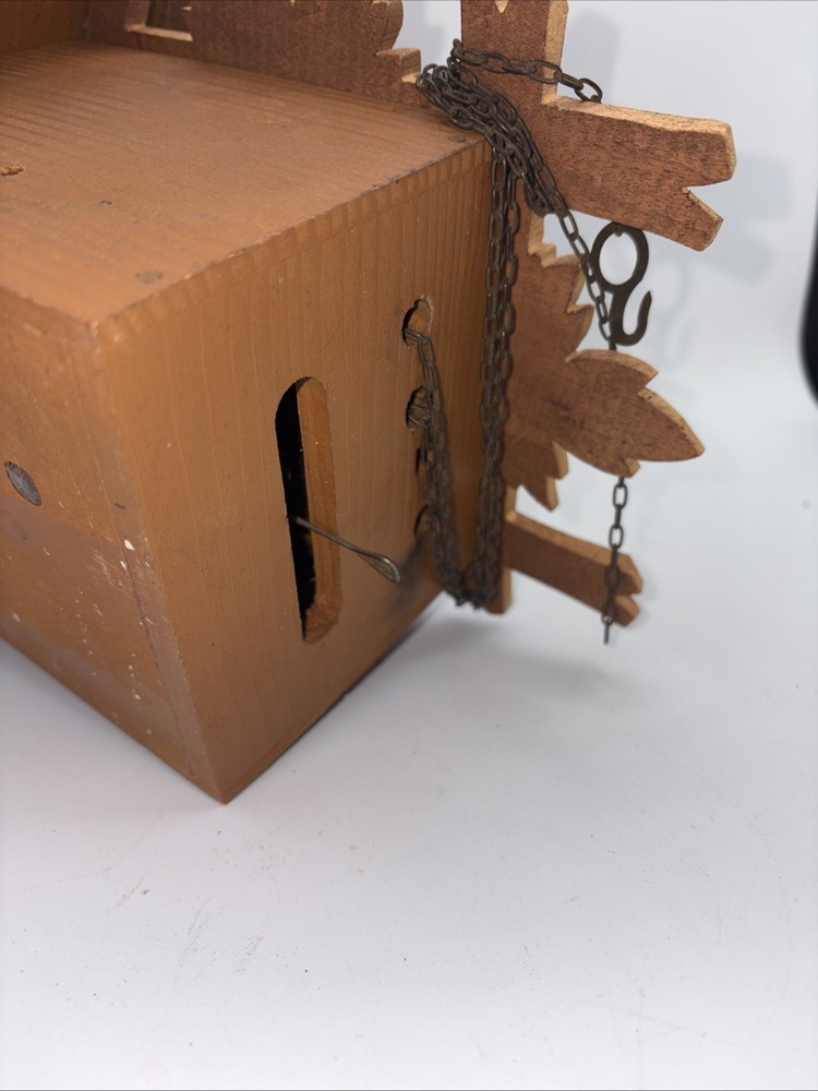 Black Forest Small Cuckoo Clock - Untested As-Is, No Pendulum, No Weights