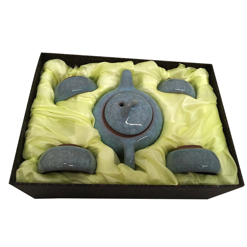 THY HOME Exquisite Glazed 5 PCS Ceramic Tea Set