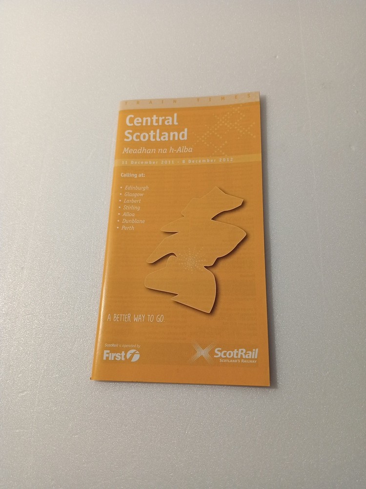 Train Times Central Scotland booklet 2011-2012