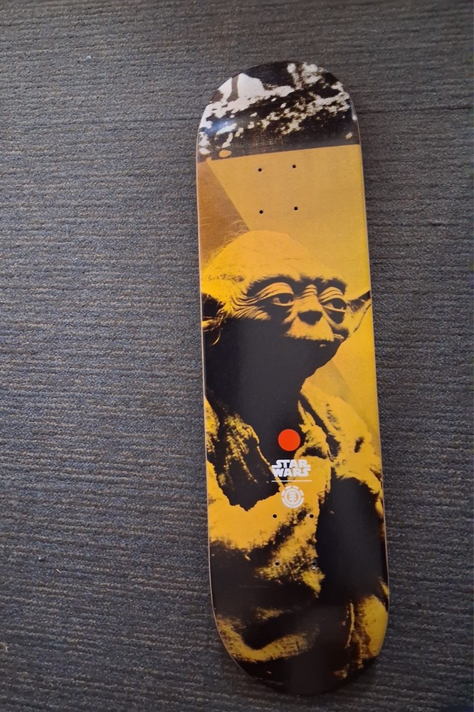 Yoda Element skate Deck B/yellow OLD PRINT