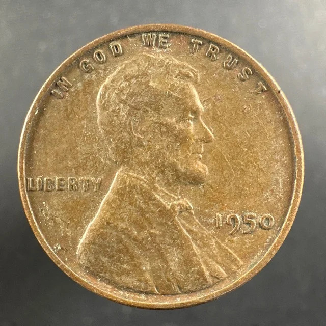 1950 Lincoln Wheat Cent - Lightly Circulated