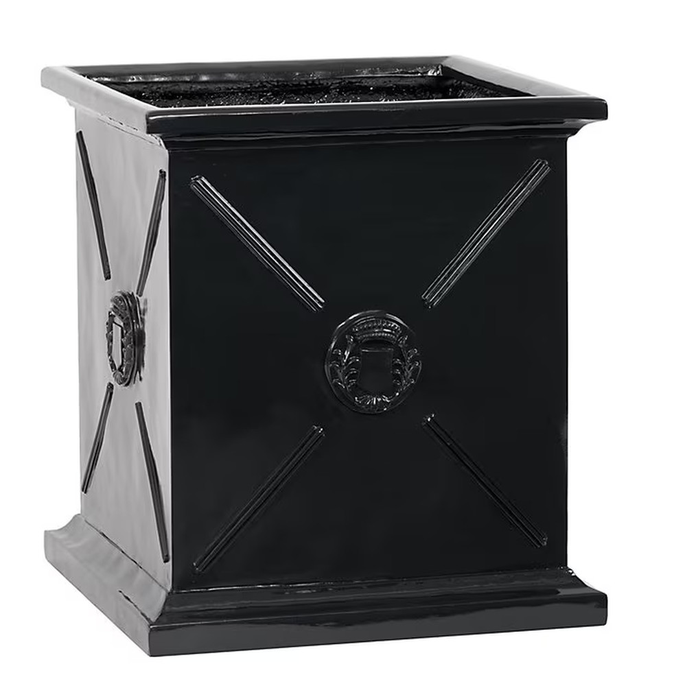 Ballard Designs Beauclaire Planter, Small  - Black