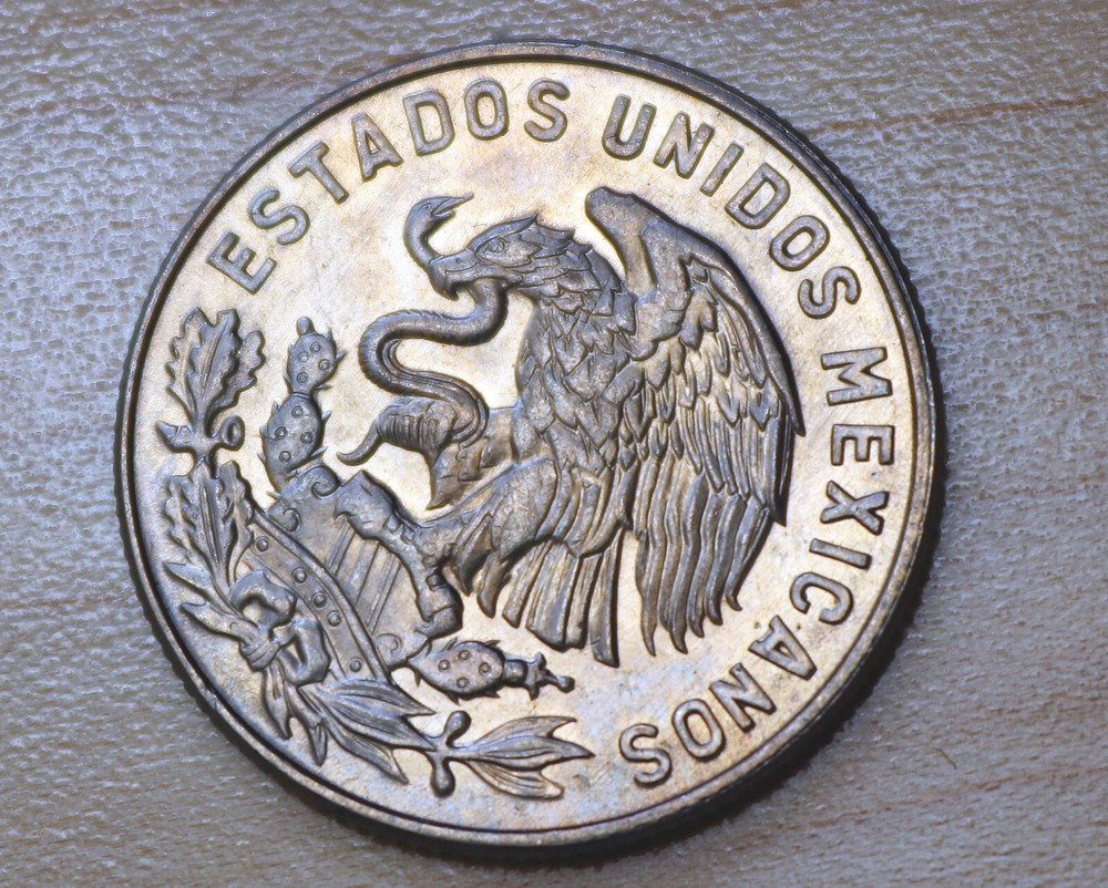 1966 Mexico 50 Centavos Cuauhtémoc Unc.