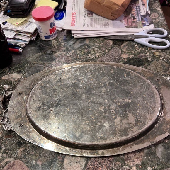 Godinger grape oval serving dish