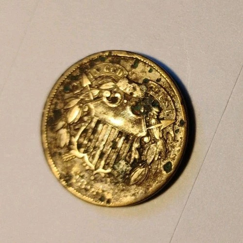 1864 2C Two Cent Piece, Large Motto
