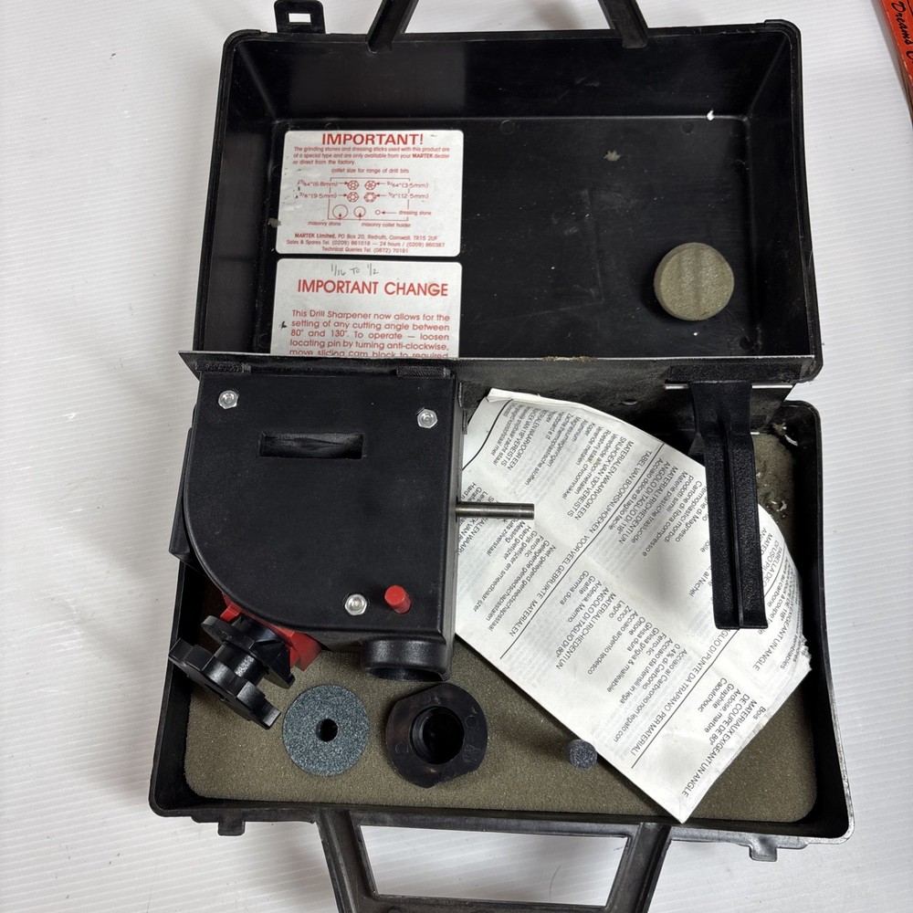 MARTEK PROFESSIONAL DRILL BIT SHARPENER with CASE #517415770