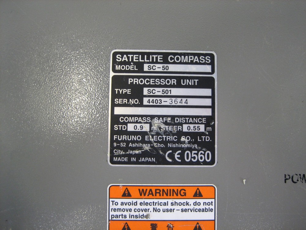 Furuno SC-501 Satellite Compass Processor for SC-50 System - MME Refurbuished