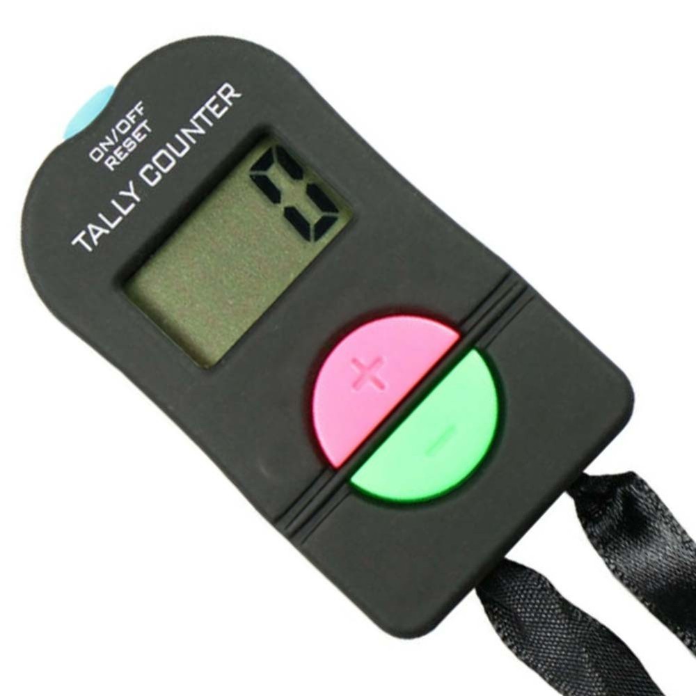 Electronic Digital Handheld Counter with 4 Digit Display and Beep Sound Feature