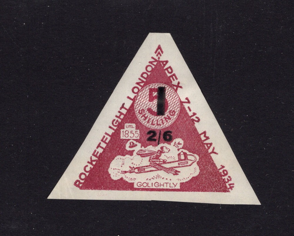 Great   Britain   revlaued  rocket  stamp  1934  mint  hinged