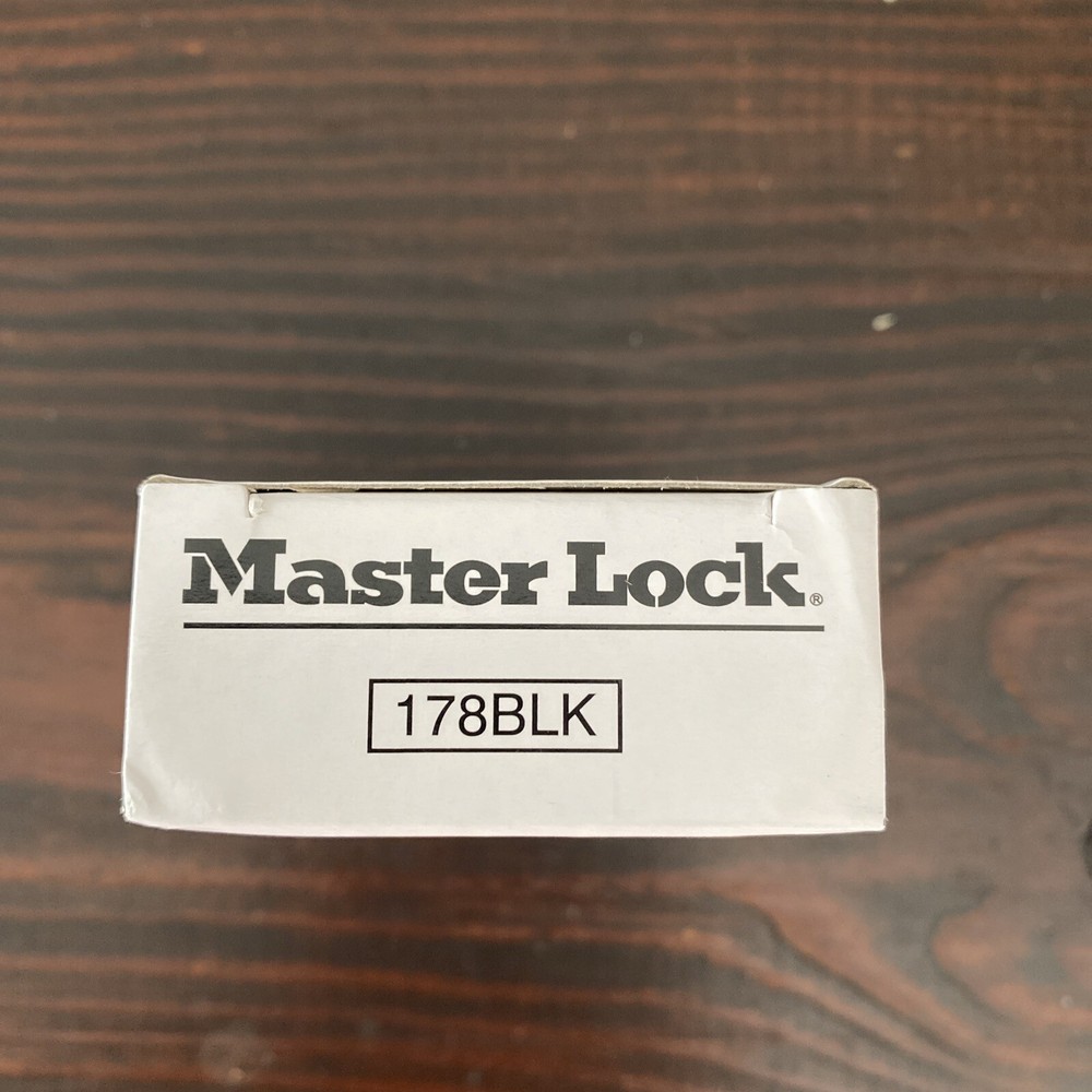Master Lock 178BLK Combination Die-Cast Padlock - Black