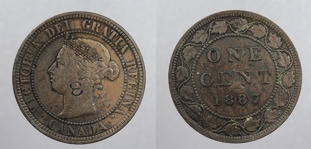 CANADA 1887 Cent Victoria #WC105248
