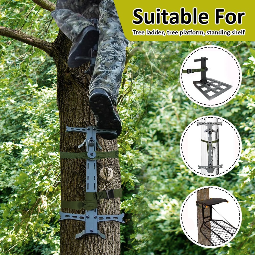 Hunting Climbing Stick Straps Heavy Duty Tree Stand Climbing Stick Straps Cli...