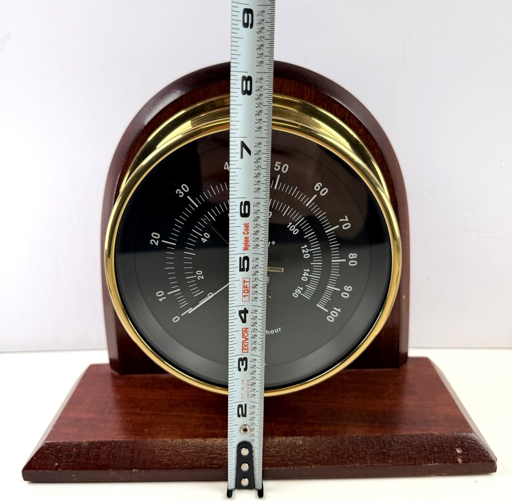 Maximum Wind & Weather Instruments Wind Speed Gauge Wood Case Mount