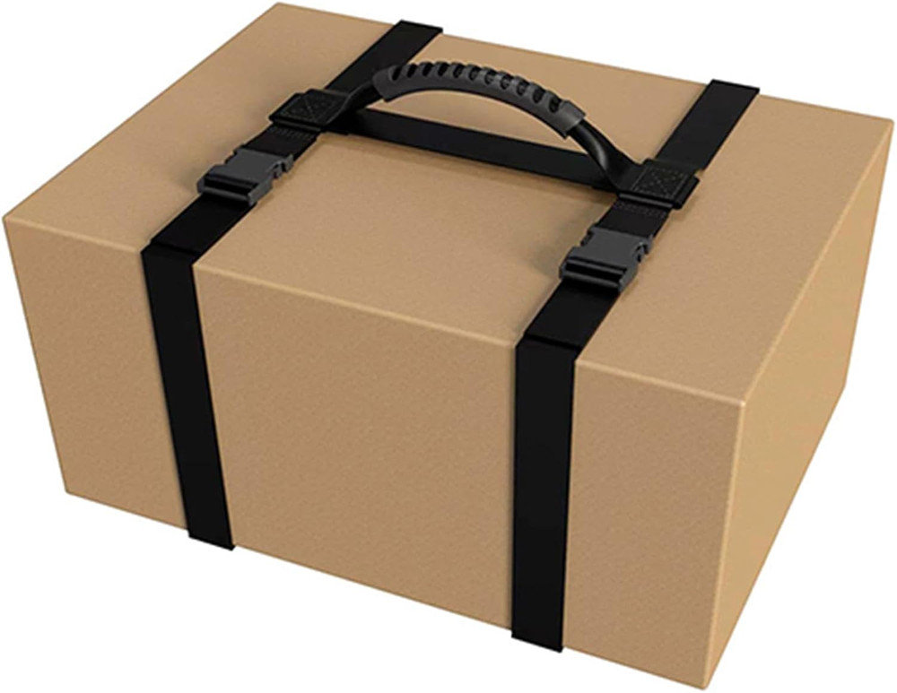 Box Carrying Strap with Handle -  Portable Handle Securing Straps for Heavy Boxe