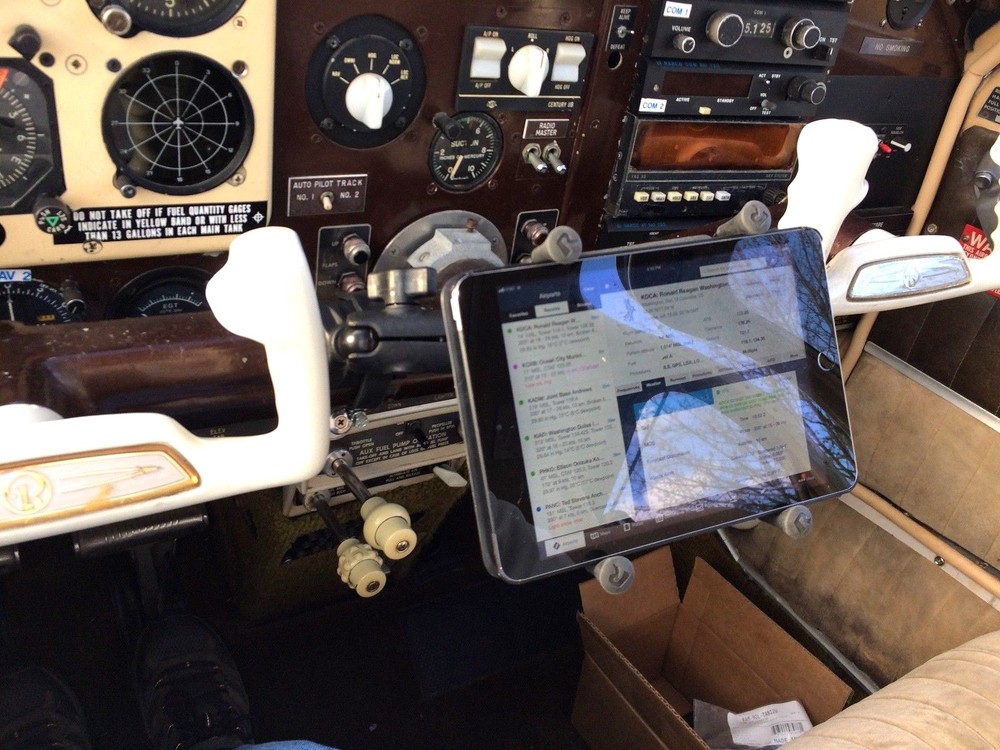 RAM X-Grip Beech Bonanza Mount for iPad Mini, All Versions With or Without Case
