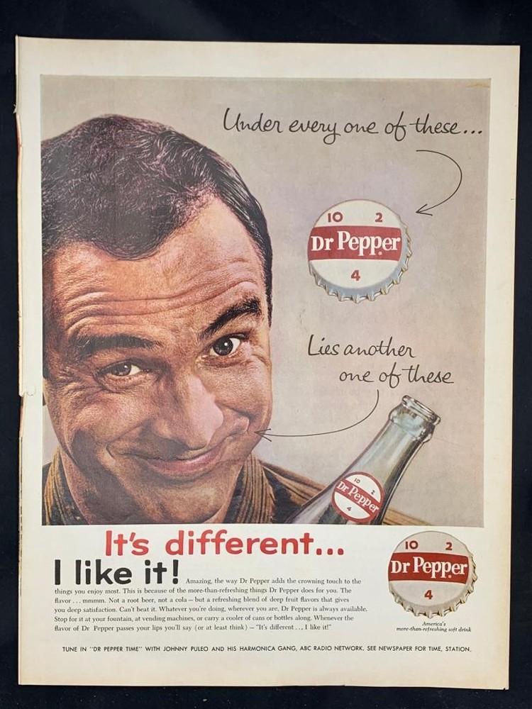 Magazine Ad* - 1961 - Dr. Pepper - (#3)