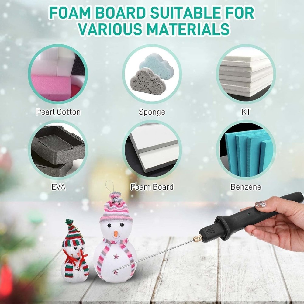 Compact Hot Foam Cutter Kit with Fast Heating, Ideal for Art & Craft Projects