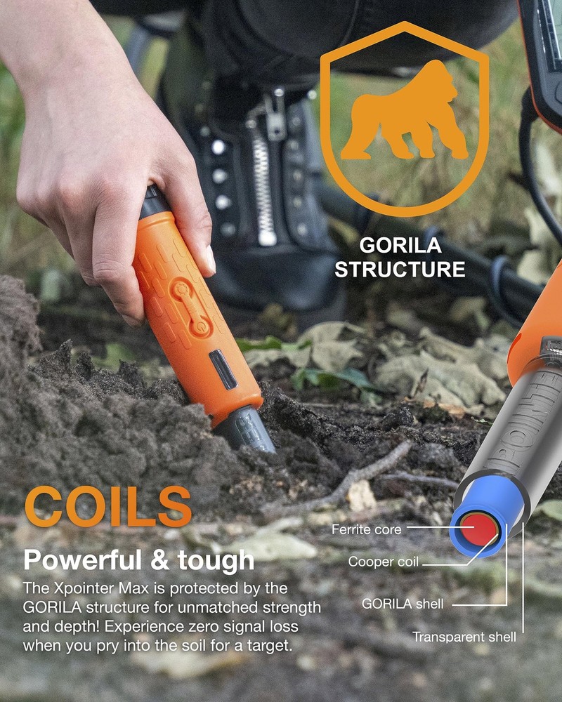 New Xpointer Max with Magic Holster pinpointer discrimating pinpointer Waterp...