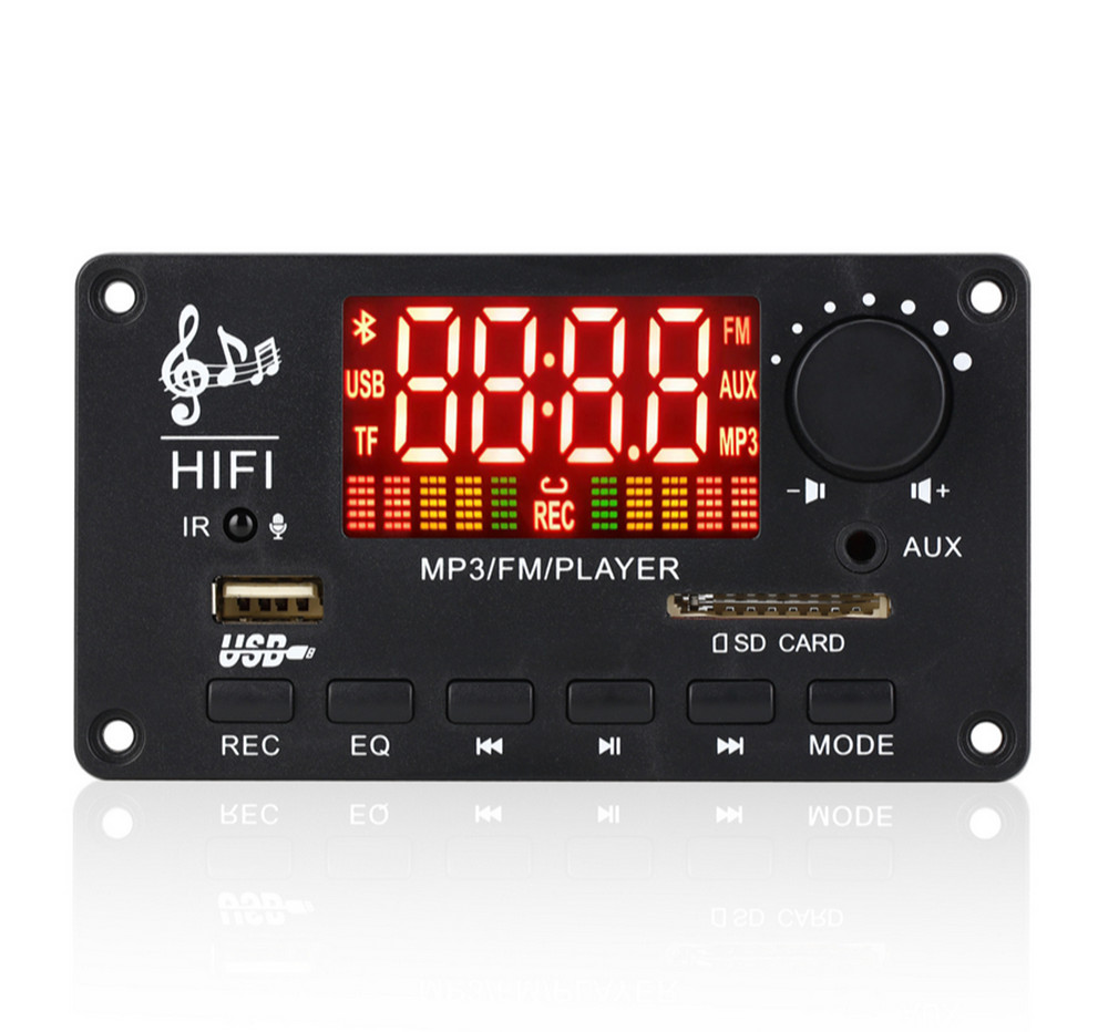 Car Amplifier Bluetooth 5.0 Module Audio Radio MP3 Decoding Board USB/TF/AUX/FM