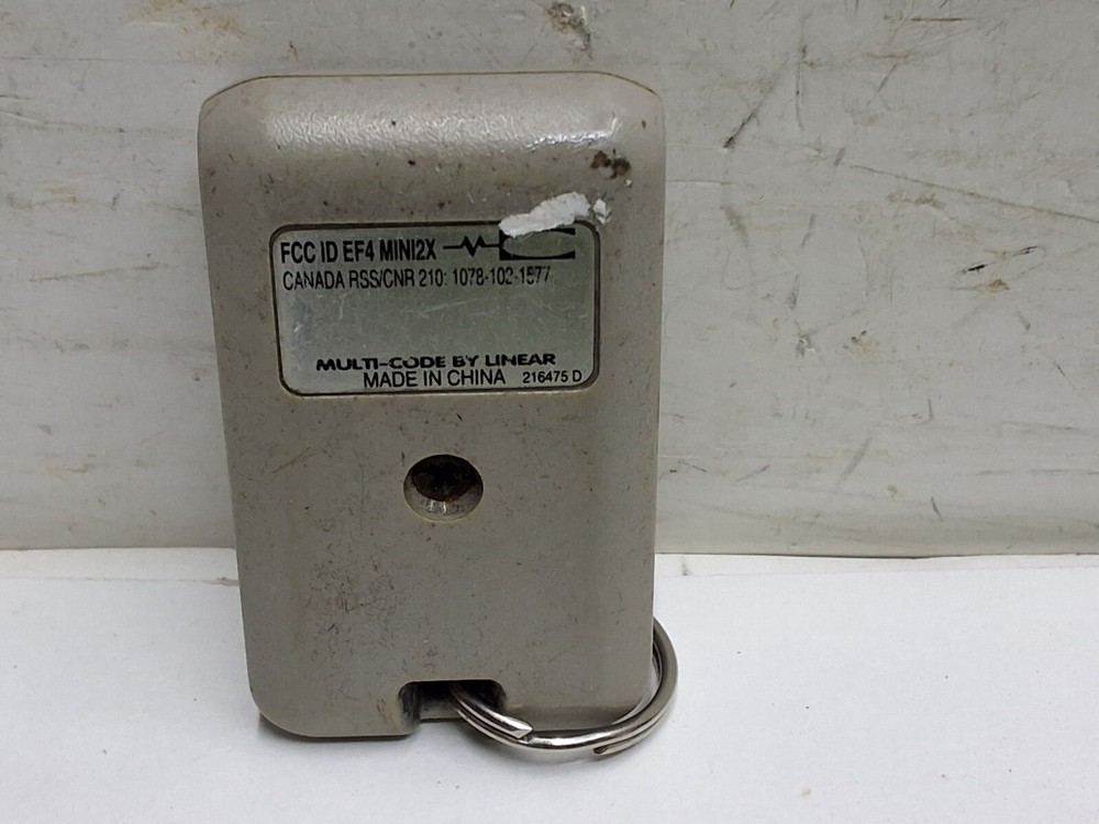 Multi code two button garage door and gate remote opener mini 2X 216475D