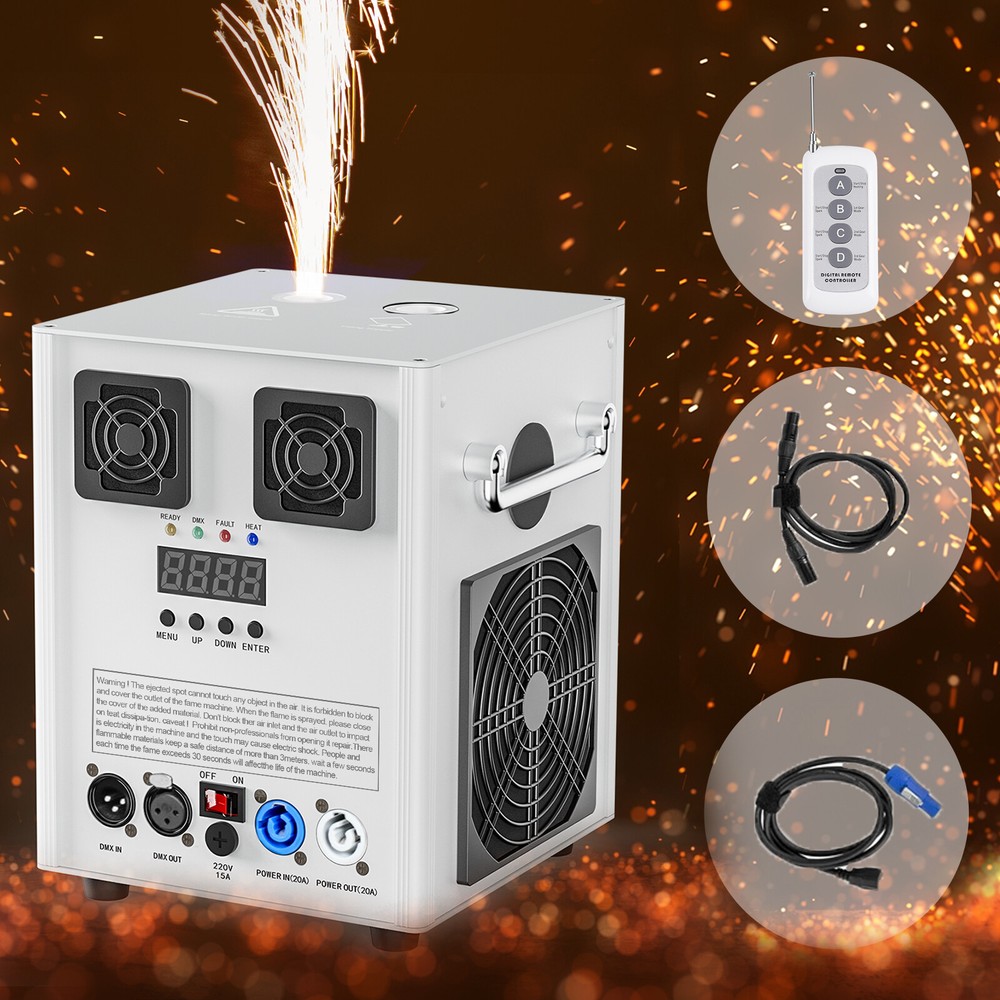 700W Cold Spark Machine DMX Firework Machine Stage Effect Wedding Party Remote