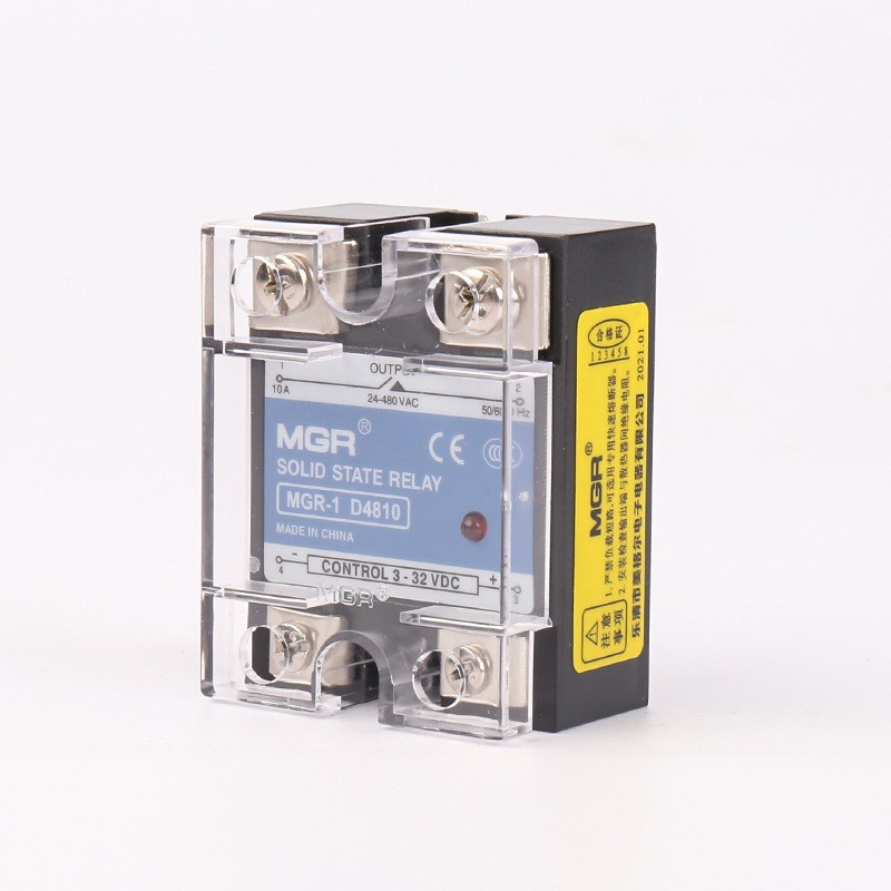 Solid State Relay Single Phase Solid State Relay DC to AC SSR, 3-32V DC D4810 10A