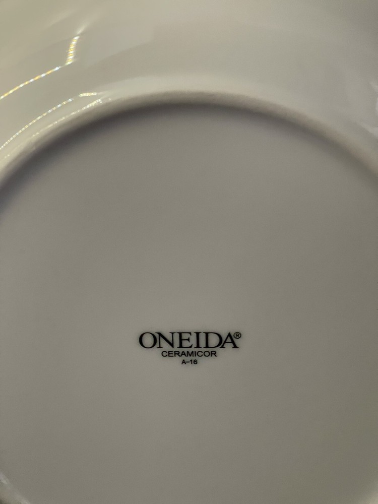 Oneida Ceramicor A-16 White Round Pasta Serving Bowl 12” Restaurant Ware EUC