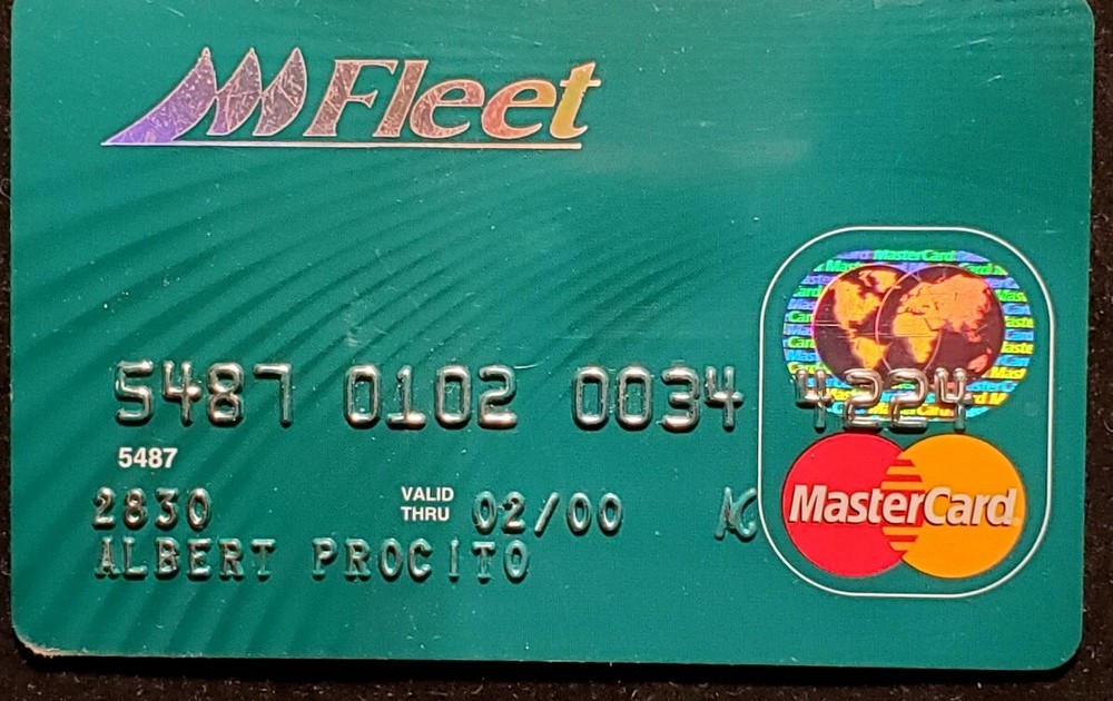 Fleet MasterCard credit card exp 2000 cc498