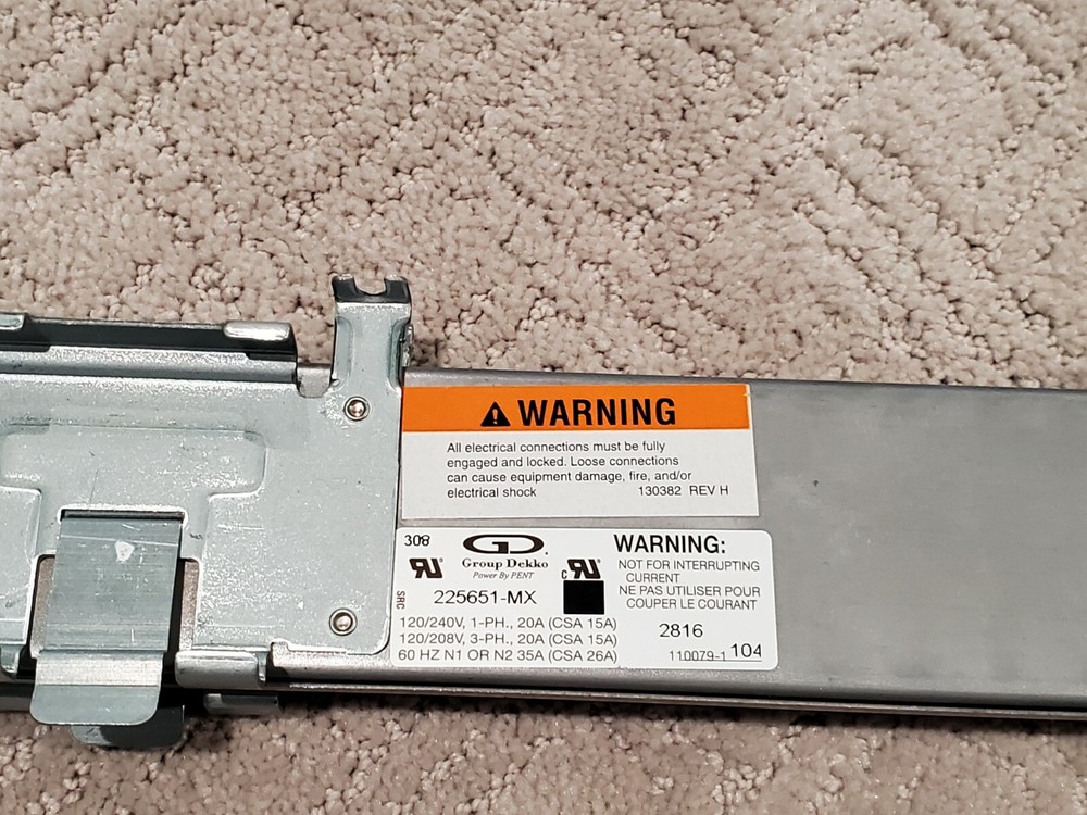 Group Dekko 225651-MX / 2816 Cubicle Electrical Module (1 Unit)