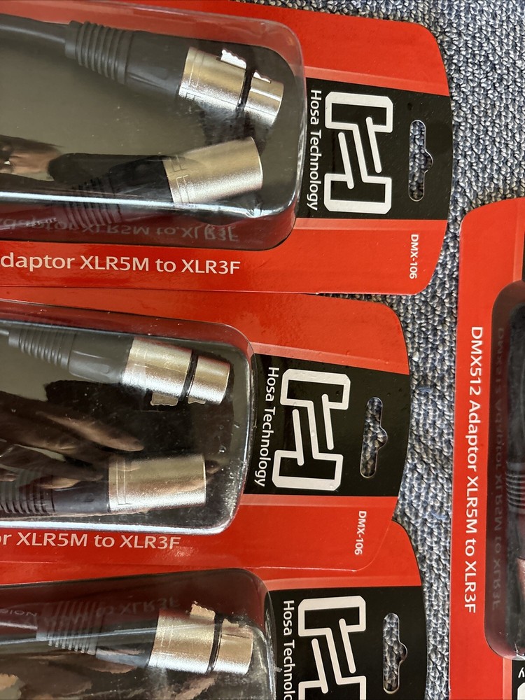 Hosa DMX-106 (5-pack) Bundle