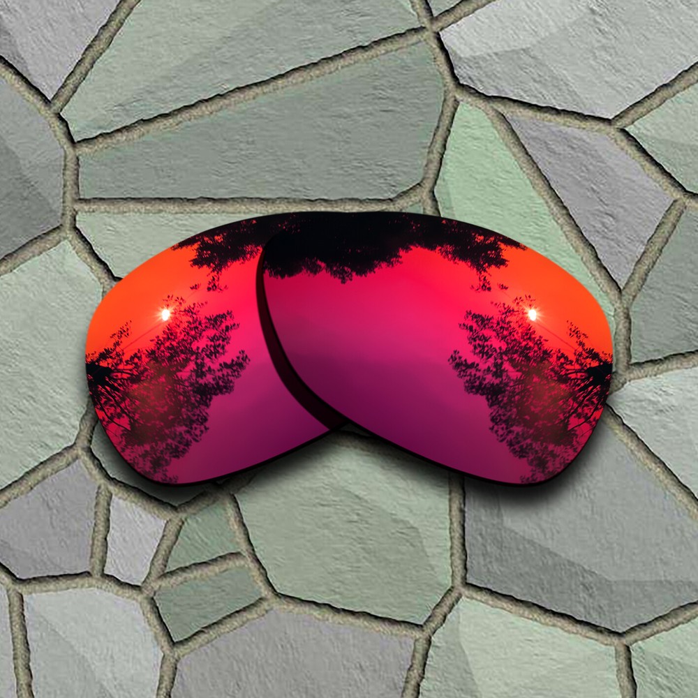 Violet Red Polarized Lenses Replacement for-Oakley Split Time OO4129