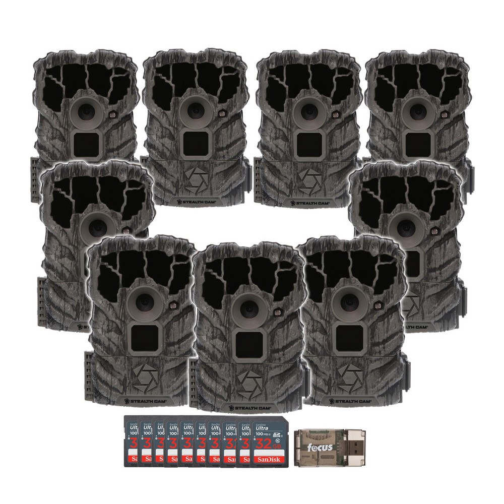 Stealth Cam Browtine 14MP Camera with Memory Card (9-Pack) Bundle