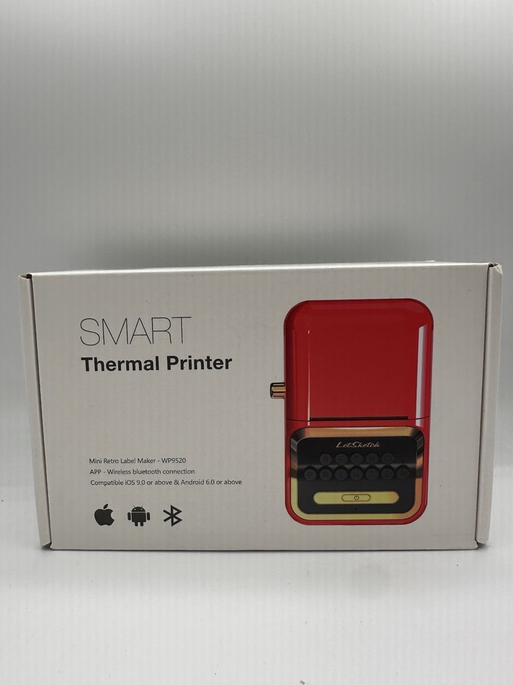 Wireless Mini Retro Label Maker Machine with Tape,Bluetooth Portable WP9520
