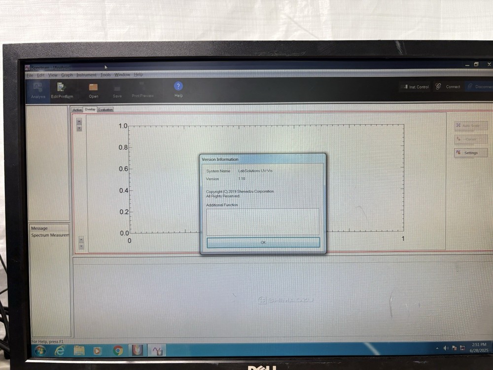 Shimadzu IRAffinity-1 FTIR computer with software