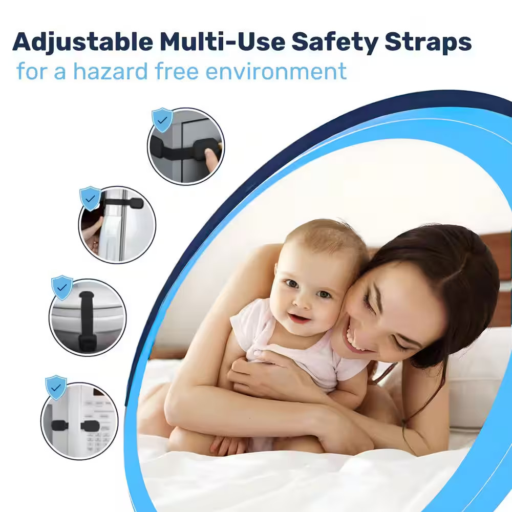 Adjustable Safety Strap-Black (24-Pack)