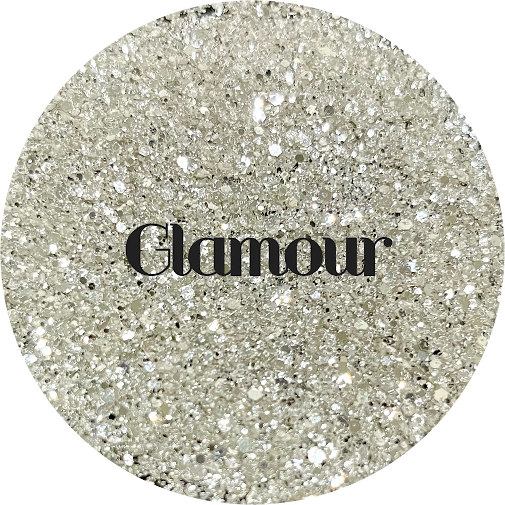 Premium Polyester Glitter - Ivory Small Cut Chunky Mix