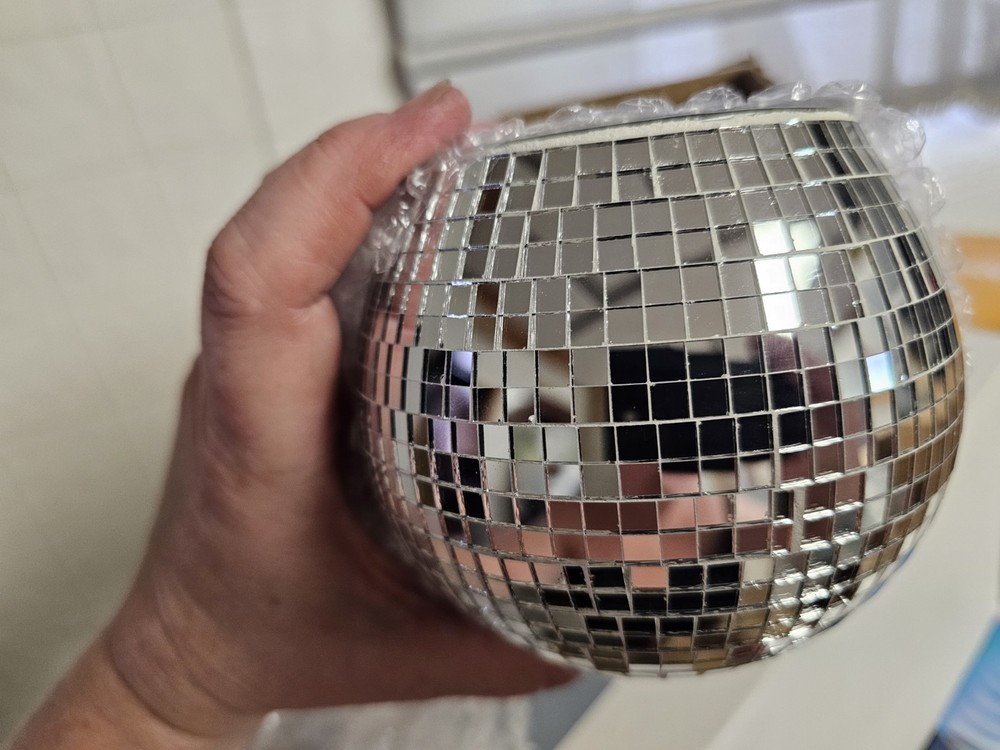 Small Mirror Ball Multicolor Lighting Effect Disco Ball