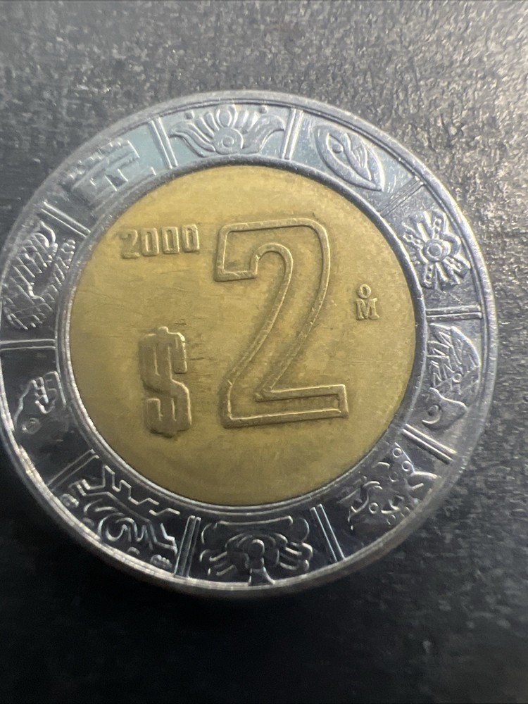 2000 Mexico 2 Peso Coin
