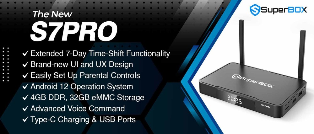 NEW Black 2025 SUPERBOX S7 PRO Black Final Version S6 Lifetime use Send Offer