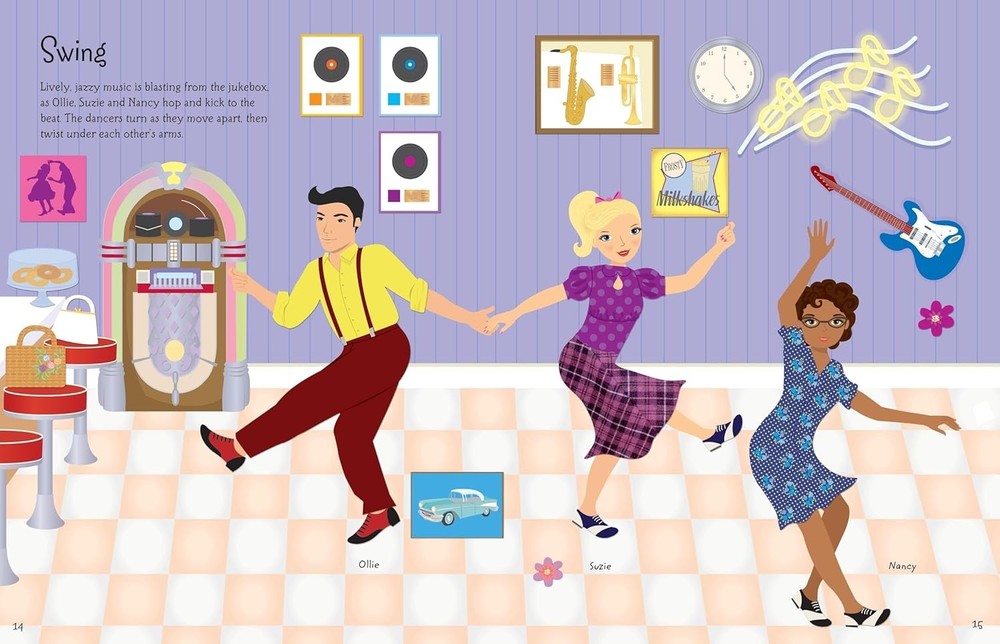 Sticker Dolly Dressing Dancers