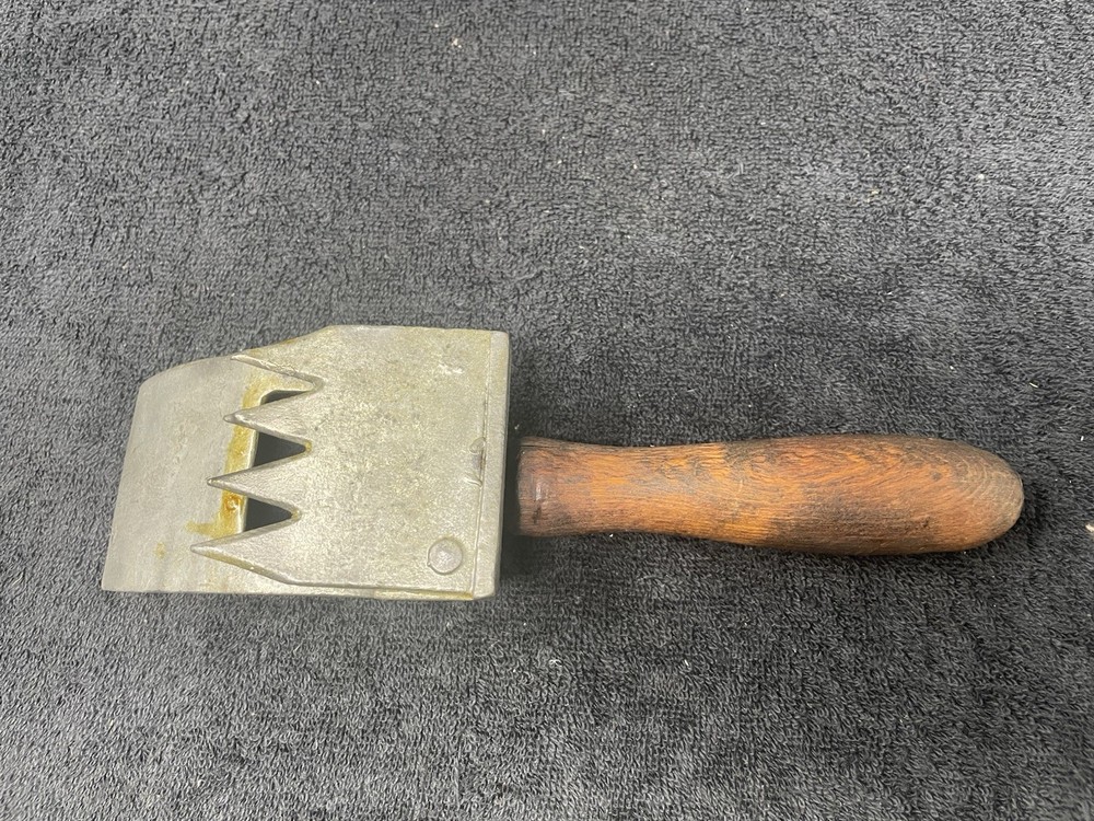 Early Wood Handle Ice Shaver