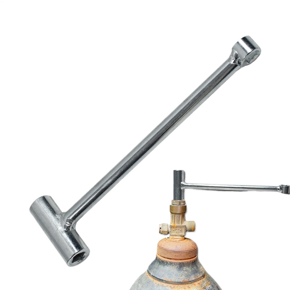 Oxygen Tank Wrench T-Handle Ergonomic Non-Slip Hand Tool Cylinder
