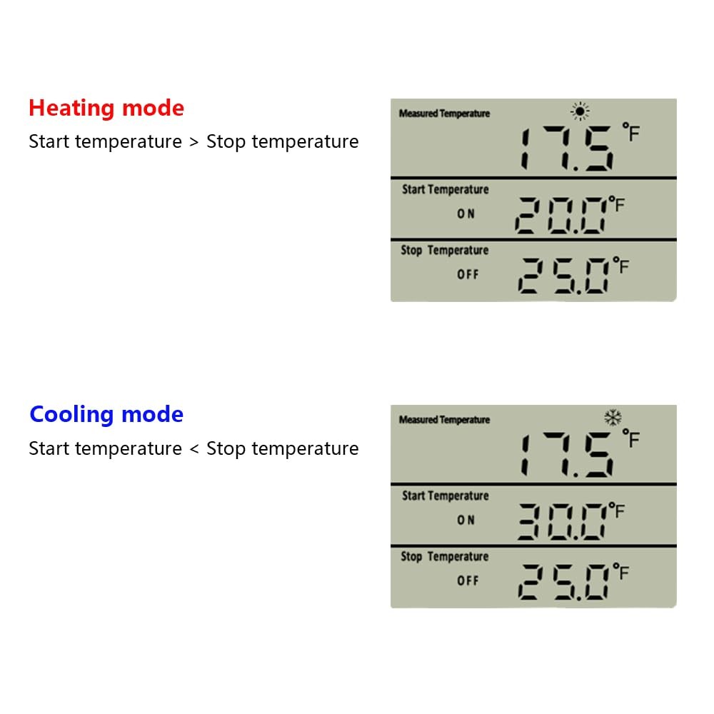 Digital Thermostat Plug Socket Temperature Controller Outlet 3m Probe Kt3100