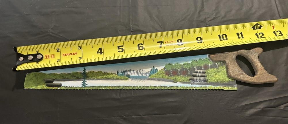 Mini Hand Painted Saw 12”