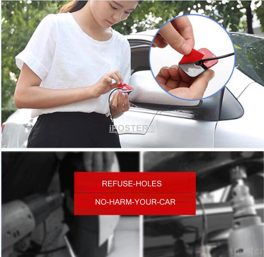 HD 170° CCD Car Front View Side View Blind Spot Camera Waterproof Night Vision