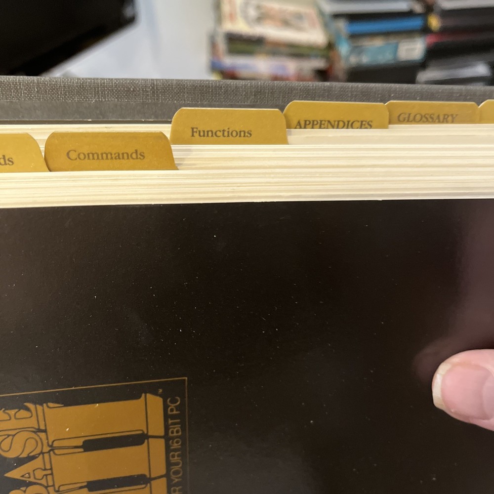 Vintage Computer Software Manual Book Database Three For 16 Bit Pc 1984 + Discs