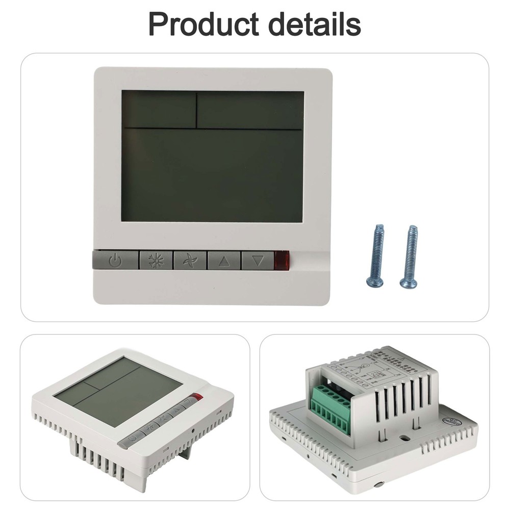 Fan and Temperature Controller with Large LCD Display for Easy Reading